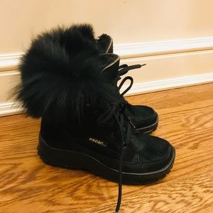 Oscar Sport Apres Ski Fur Italian Snow Boots